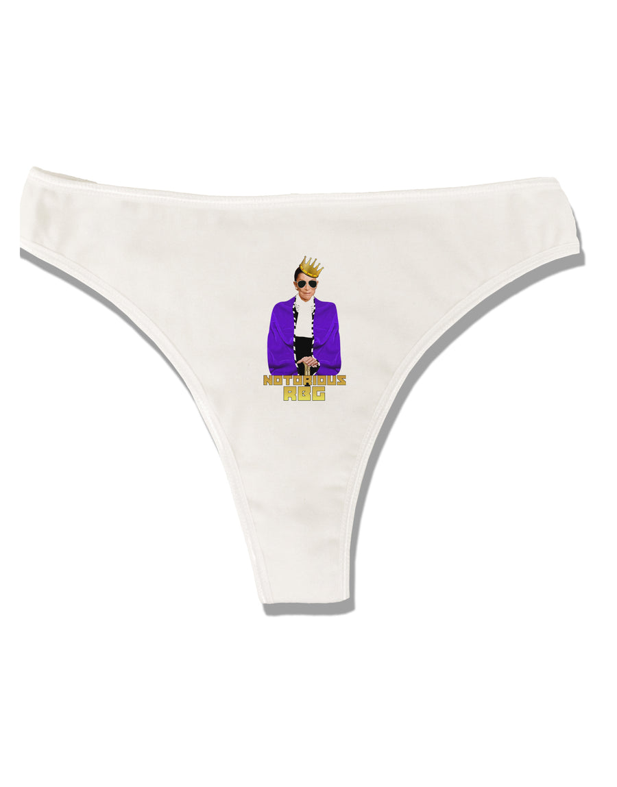 Notorious RBG Womens Thong Underwear by TooLoud-Womens Thong-TooLoud-White-X-Small-Davson Sales
