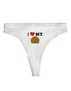 I Heart My - Cute Doxie Dachshund Dog Womens Thong Underwear by TooLoud-Womens Thong-TooLoud-White-X-Small-Davson Sales