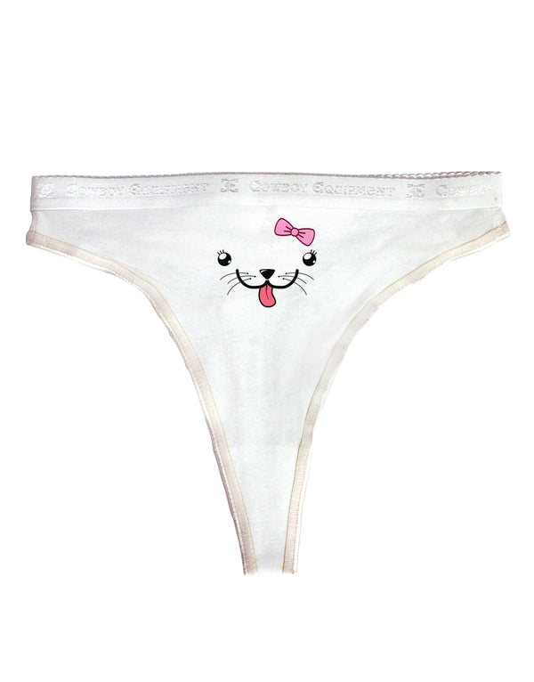 Kyu-T Face - Puppina Cute Girl Puppy Dog Womens Thong Underwear