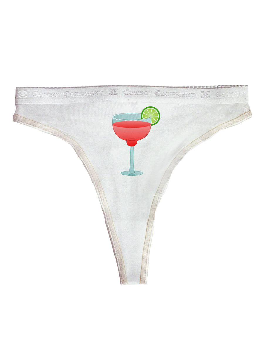 Red Margarita with Lime - Cinco de Mayo Womens Thong Underwear by TooLoud-Womens Thong-TooLoud-White-X-Small-Davson Sales
