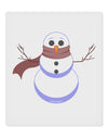 Snowman with Scarf Design 9 x 10.5&#x22; Rectangular Static Wall Cling-Static Wall Cling-TooLoud-White-Davson Sales