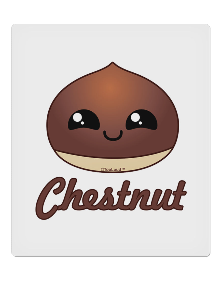 Cute Chestnut Design - Christmas Text 9 x 10.5&#x22; Rectangular Static Wall Cling-Static Wall Cling-TooLoud-White-Davson Sales