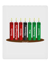 Kwanzaa Candles 7 Principles 9 x 10.5&#x22; Rectangular Static Wall Cling-Static Wall Cling-TooLoud-White-Davson Sales