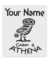 Personalized Cabin 6 Athena 9 x 10.5&#x22; Rectangular Static Wall Cling by TooLoud-Static Wall Cling-TooLoud-White-Davson Sales