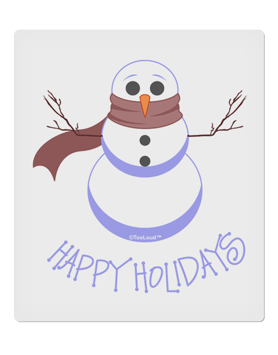 Snowman - Happy Holidays 9 x 10.5&#x22; Rectangular Static Wall Cling-Static Wall Cling-TooLoud-White-Davson Sales
