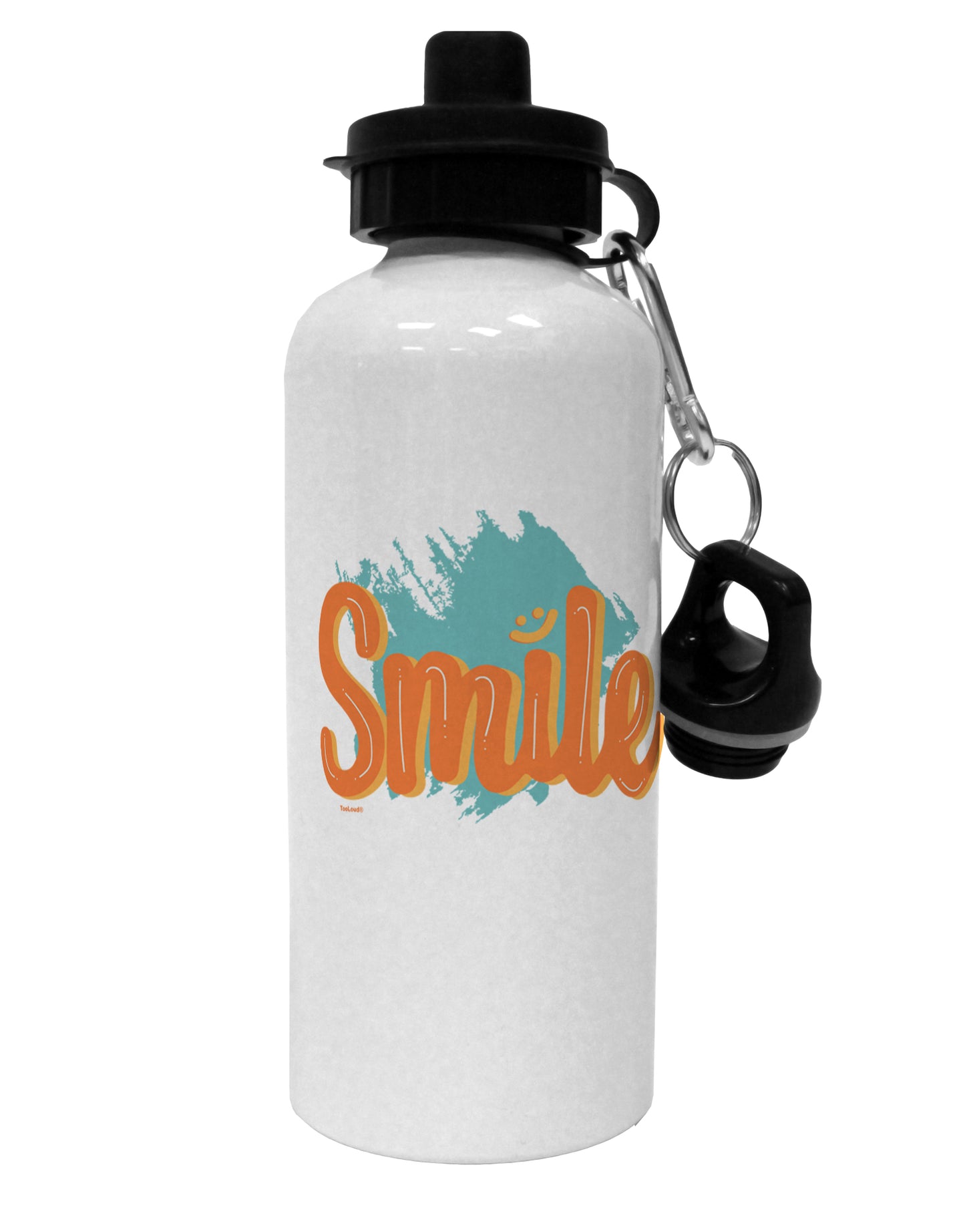 TooLoud Smile Aluminum 600ml Water Bottle-Water Bottles-TooLoud-Davson Sales