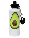 Cute Avocado Design Aluminum 600ml Water Bottle-Water Bottles-TooLoud-White-Davson Sales