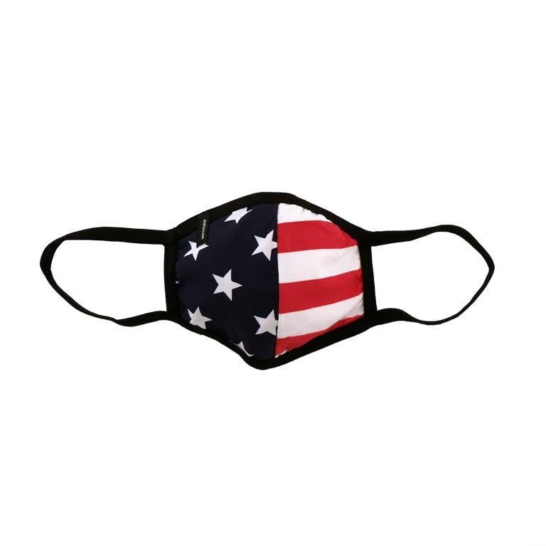 Stars and Stripes Face Mask Half Stars Half Stripes Design-mask-TooLoud-Adult-Davson Sales