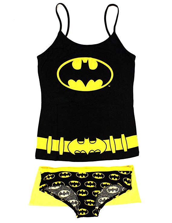 Batgirl Cami and Hipster Set-Sleepwear-Briefly Stated-Medium-Davson Sales