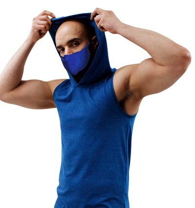 Adjustable Elastic Fabric Face Mask with Clasp (Won't Hurt Ears)-face mask-Any Mask-Blue-Davson Sales