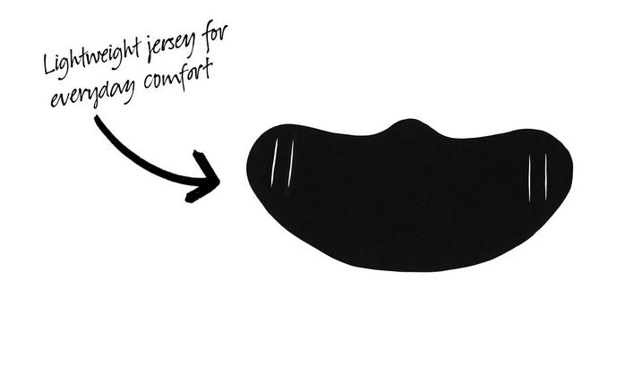 Disposable Daily Face Cover Lightweight Fabric Facecover Made in the USA-face mask-AnyMask.com-Black-Davson Sales