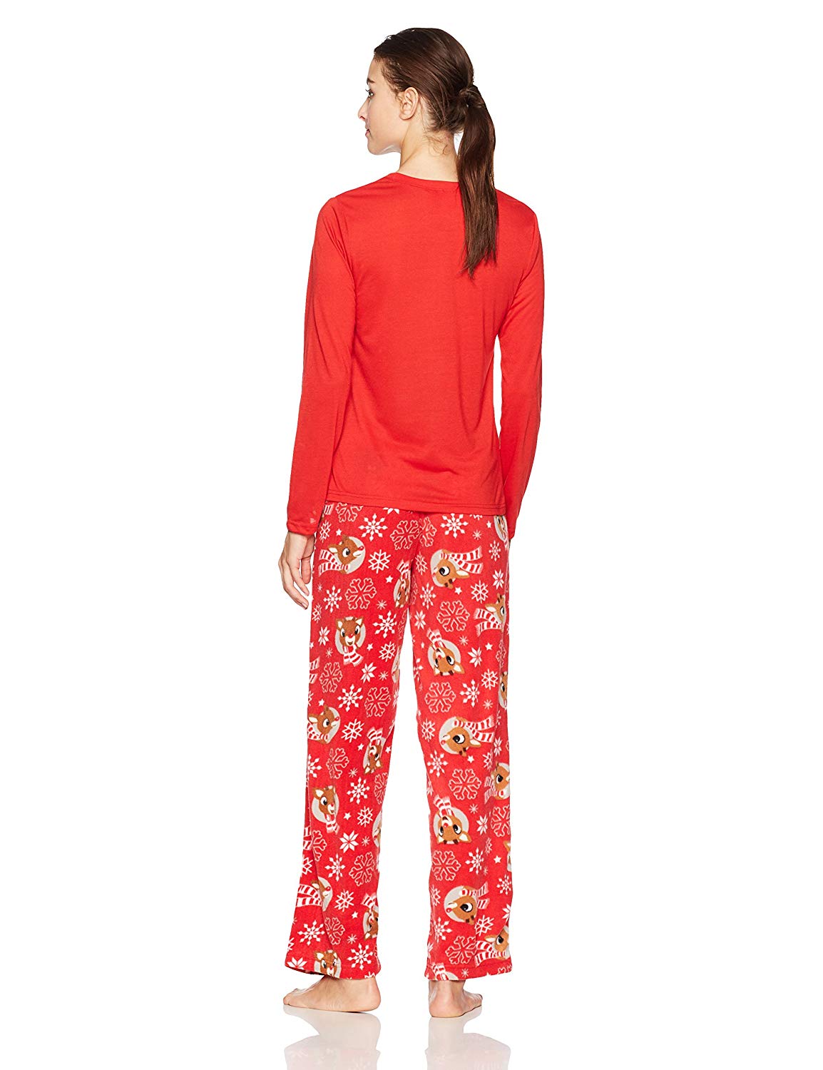 Family Rudolph Reindeer Mom Pajama Set-Pajamas-Briefly Stated-Small-Davson Sales