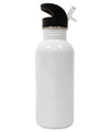 Sigil of Lucifer - Seal of Satan Aluminum 600ml Water Bottle-Water Bottles-TooLoud-White-Davson Sales