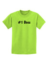 #1 Boss Text - Boss Day Childrens T-Shirt