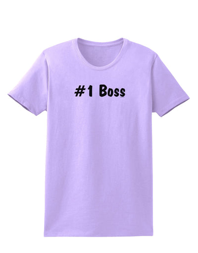 #1 Boss Text - Boss Day Womens T-Shirt-Womens T-Shirt-TooLoud-Lavender-X-Small-Davson Sales