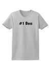 #1 Boss Text - Boss Day Womens T-Shirt-Womens T-Shirt-TooLoud-AshGray-X-Small-Davson Sales