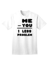 1 Less Problem Adult T-Shirt: A Solution-Oriented Apparel for the Discerning Shopper-Mens T-shirts-TooLoud-White-Small-Davson Sales