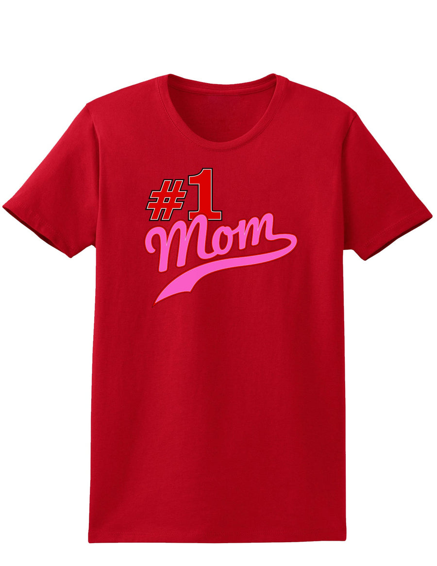 #1 Mom Womens Dark T-Shirt-TooLoud-Black-X-Small-Davson Sales