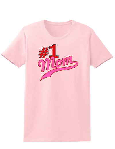 #1 Mom Womens T-Shirt-Womens T-Shirt-TooLoud-PalePink-X-Small-Davson Sales