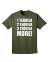 1 Tequila 2 Tequila 3 Tequila More Adult Dark T-Shirt by TooLoud-Mens T-Shirt-TooLoud-Military-Green-Small-Davson Sales