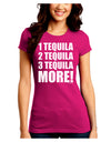1 Tequila 2 Tequila 3 Tequila More Juniors Crew Dark T-Shirt by TooLoud-T-Shirts Juniors Tops-TooLoud-Hot-Pink-Juniors Fitted Small-Davson Sales