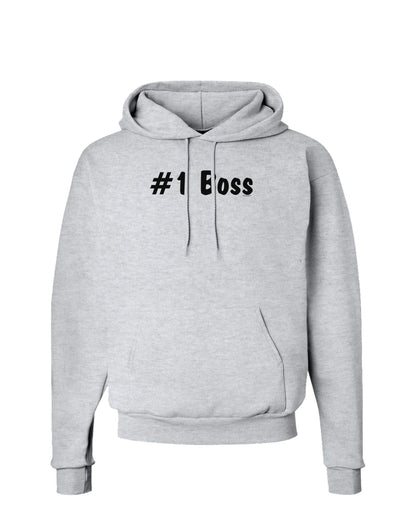 #1 Boss Text - Boss Day Hoodie Sweatshirt-Hoodie-TooLoud-AshGray-Small-Davson Sales