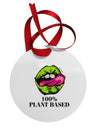 100% Plant Based Circular Metal Ornament-Ornament-TooLoud-Davson Sales