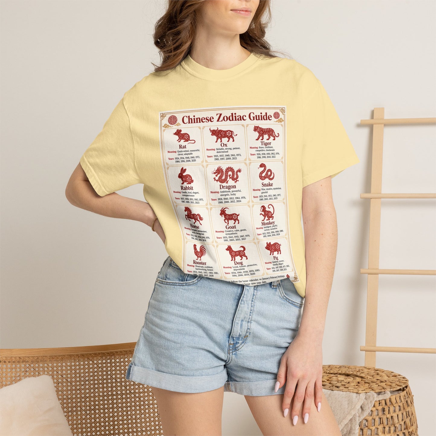 Chinese Zodiac Guide Design #1 Unisex T-Shirt by TOOLOUD