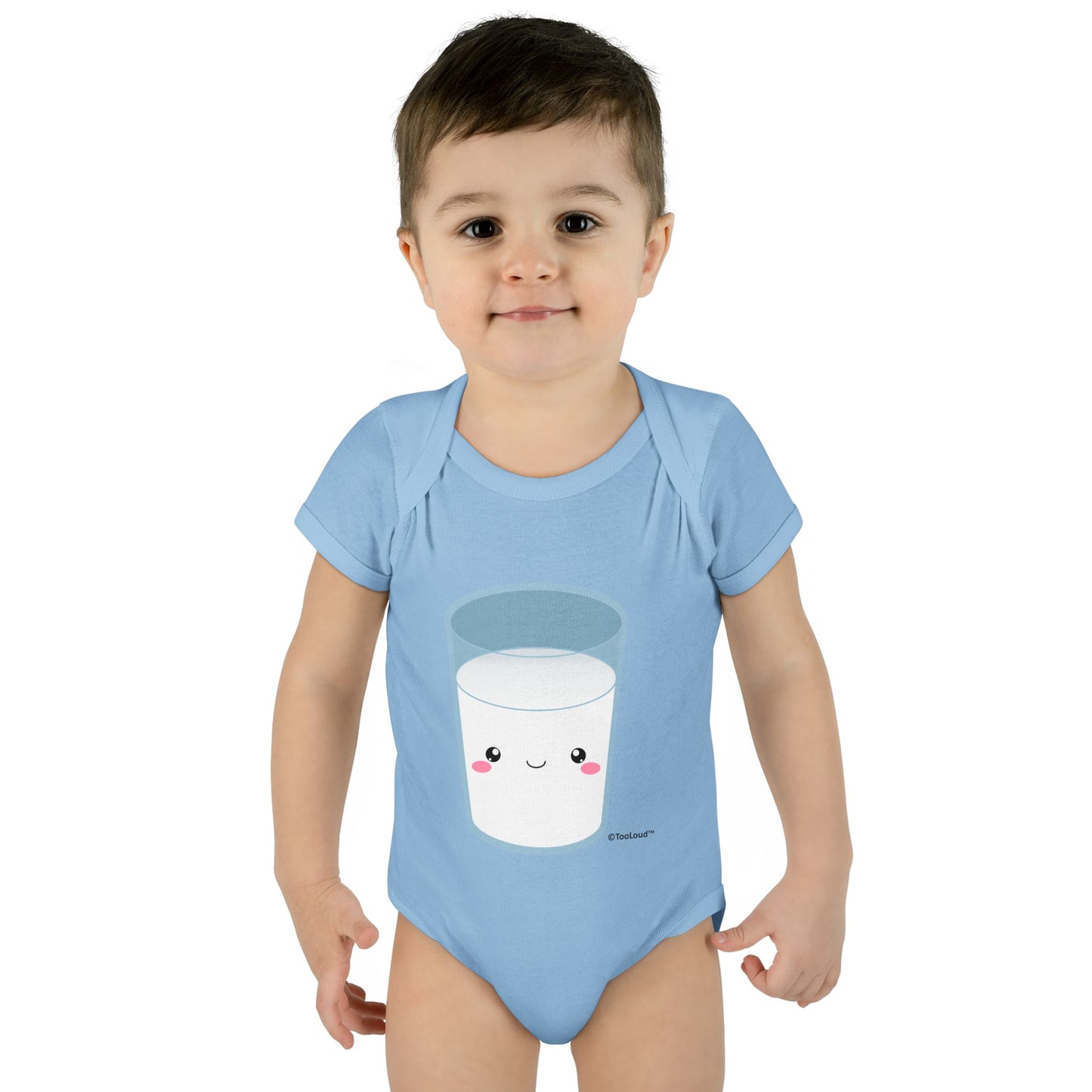 Cute Matching Milk and Cookie Design – Milk Baby Romper Bodysuit by TOOLOUD