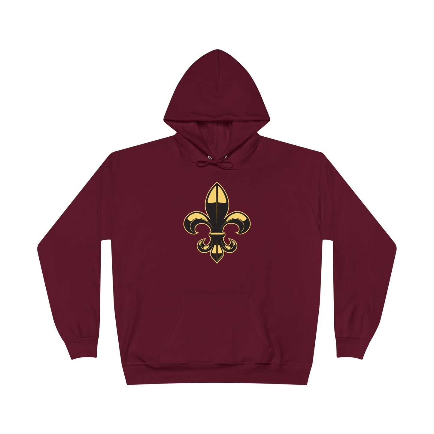 Golden Fleur de Lis Dark Hoodie Sweatshirt by TOOLOUD