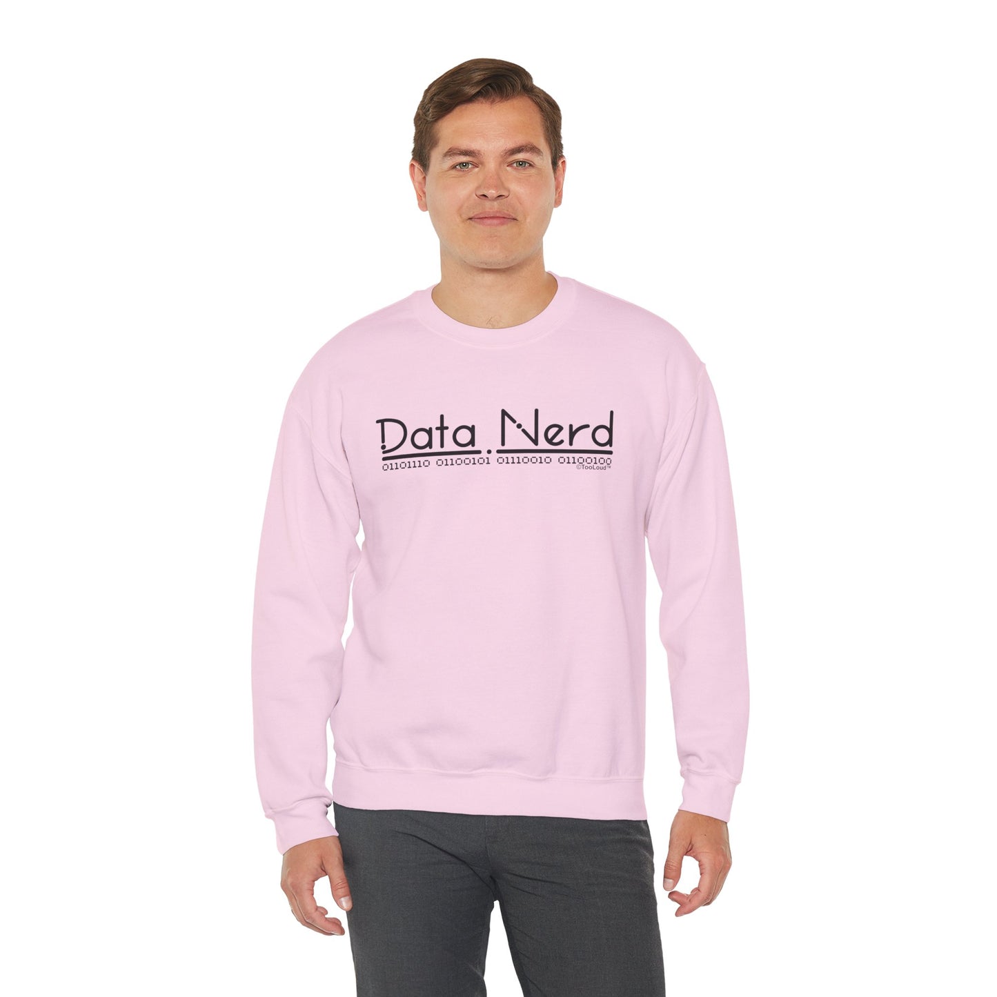 Data Nerd Adult Crewneck Sweatshirt by TOOLOUD