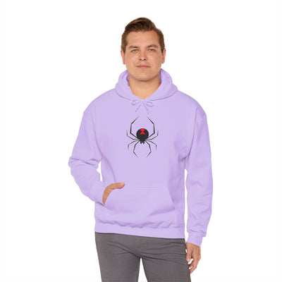 TooLoud Black Widow Spider Design Unisex Hoodie Sweatshirt