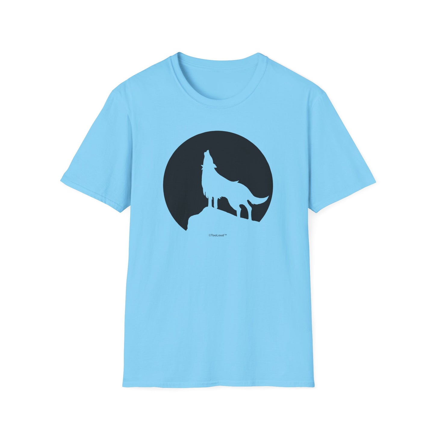 Wolf Howling at the Moon – Design #1 Women’s T-Shirt by TOOLOUD