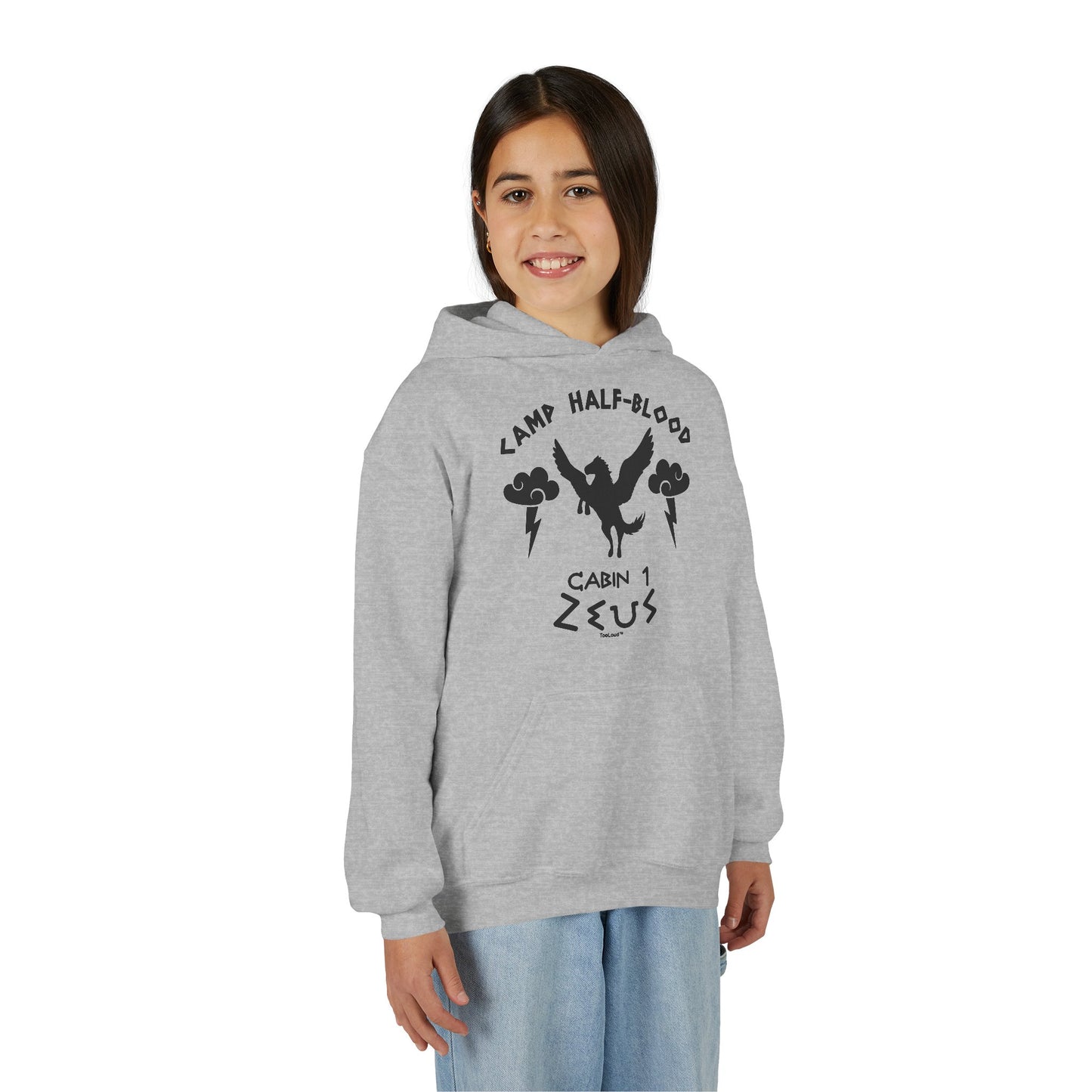 Camp Half Blood Cabin 1 Zeus Youth Children's Hoodie by TOOLOUD