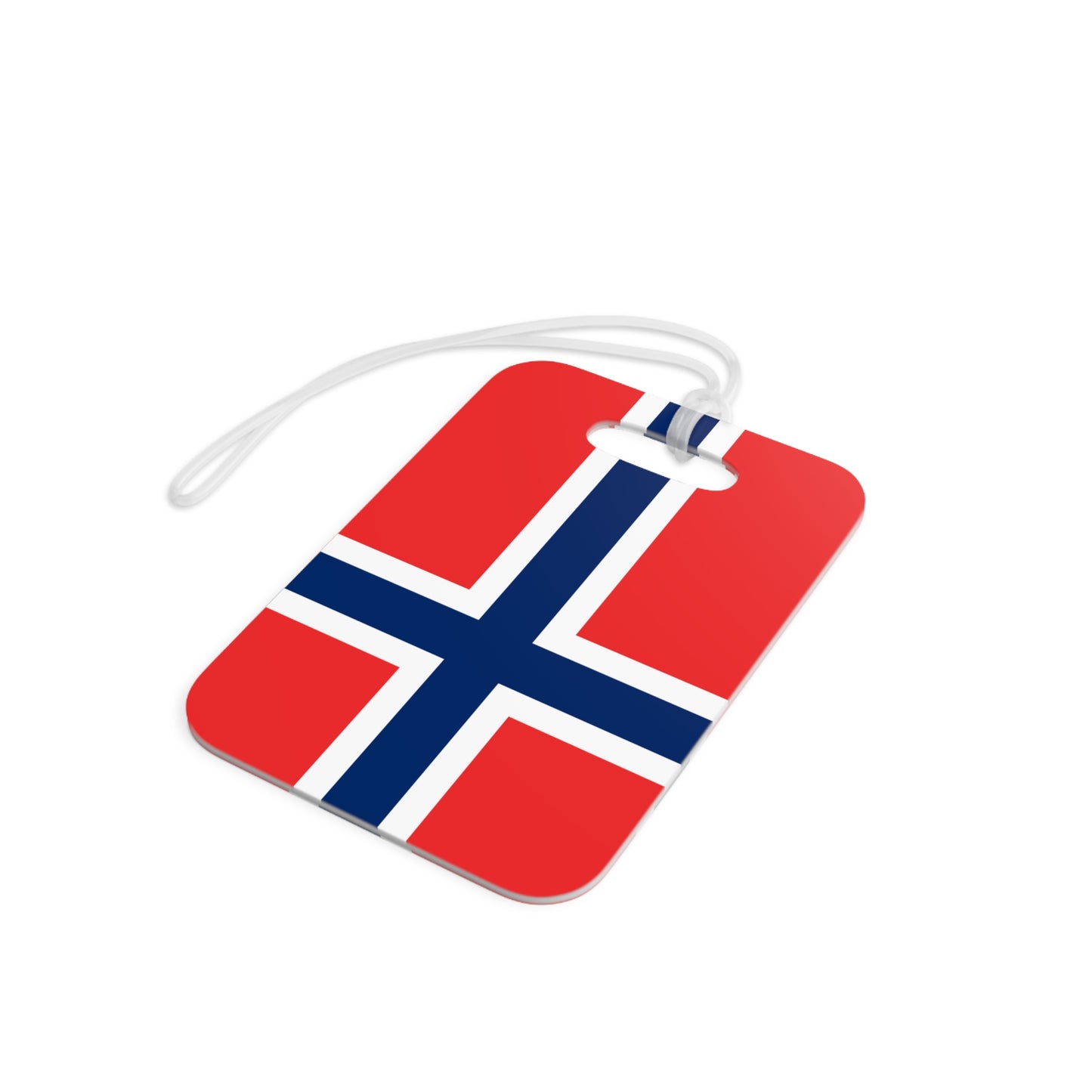 Norwegian Flag Thick Plastic Luggage Tag by TOOLOUD