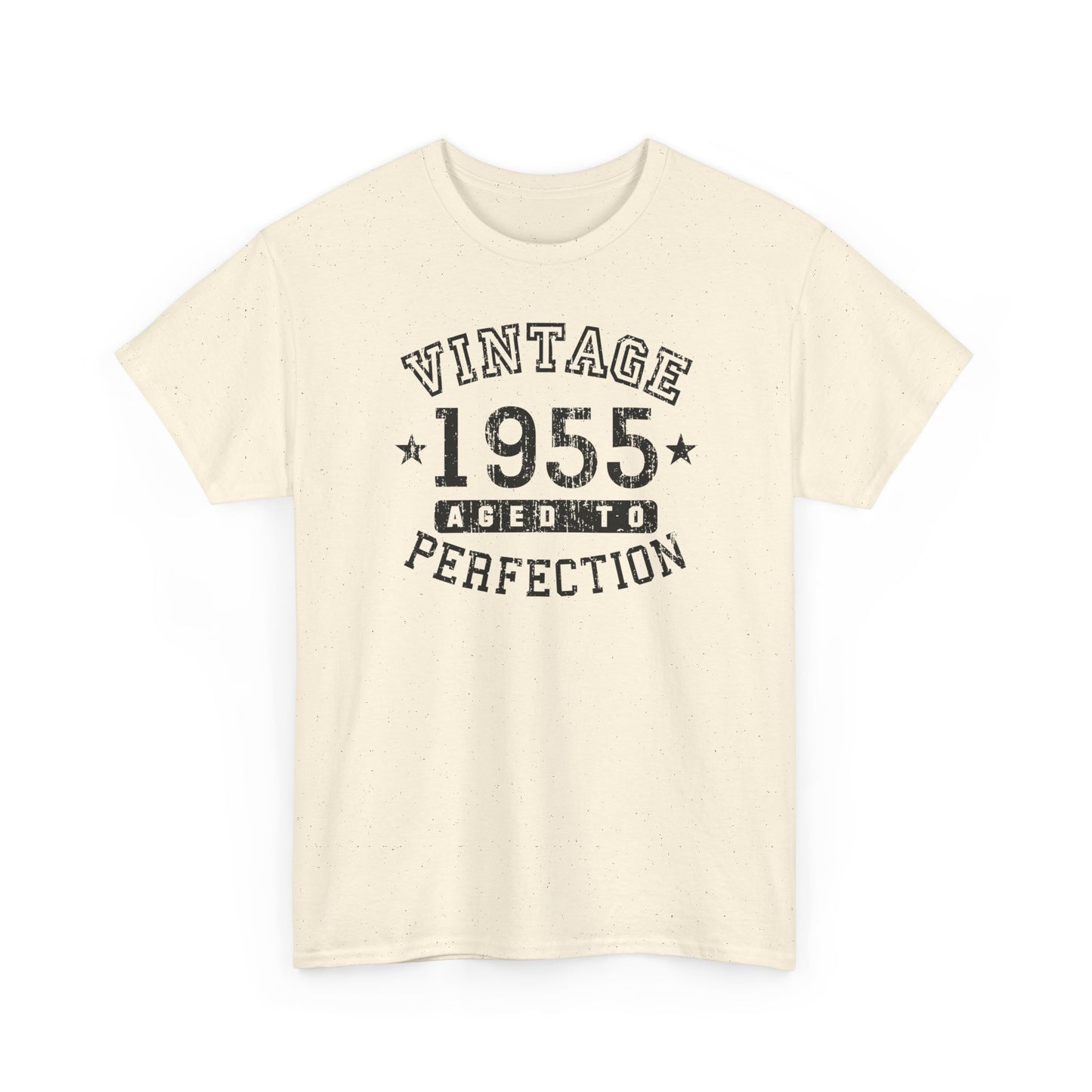1955 - Adult Unisex Vintage Birth Year Aged to Perfection Birthday T-Shirt by TOOLOUD