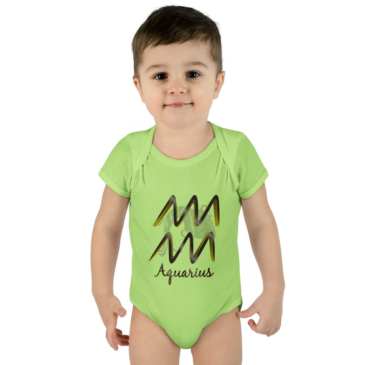 Aquarius Symbol Baby Romper Bodysuit by TOOLOUD