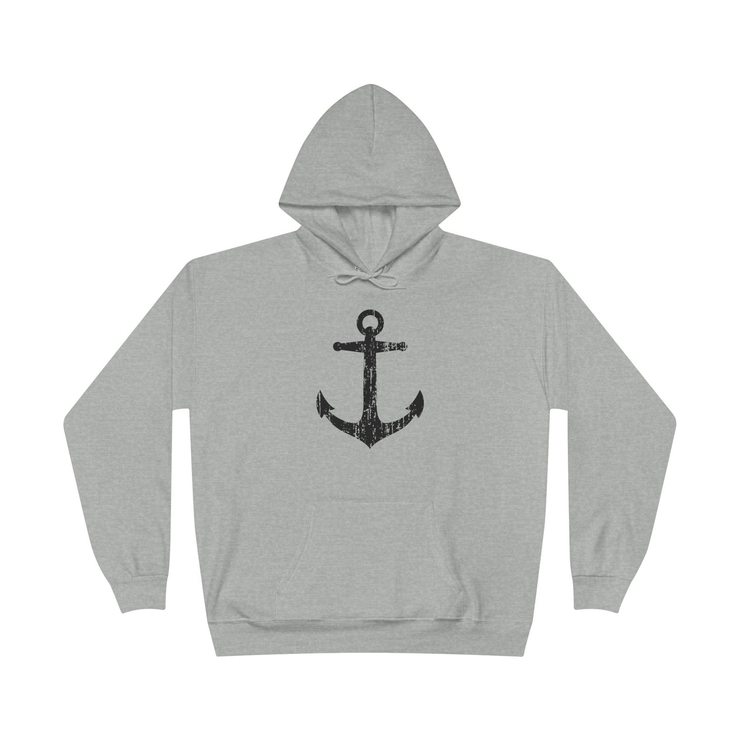 Distressed Nautical Sailor Anchor Hoodie Sweatshirt by TOOLOUD