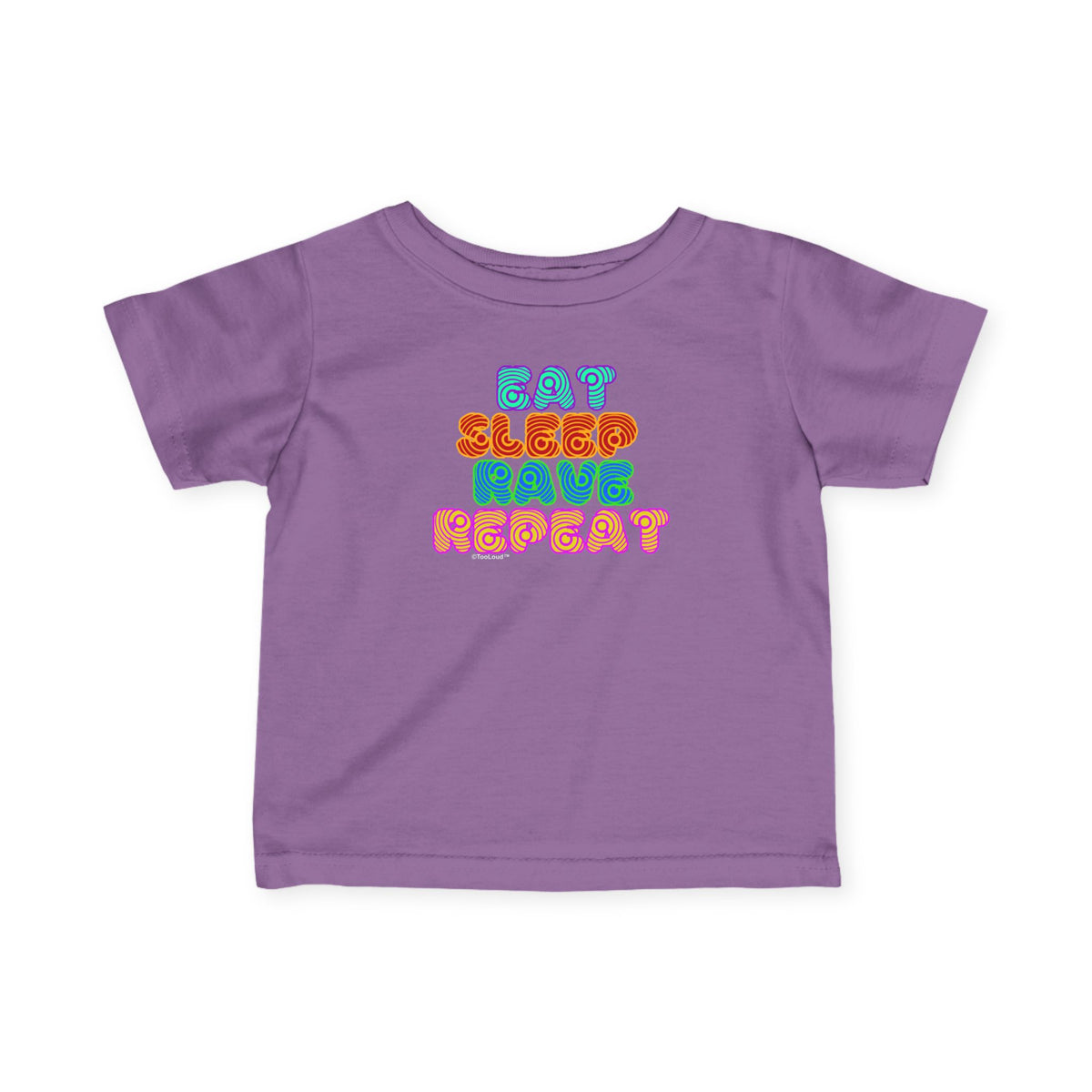 Eat Sleep Rave Repeat Hypnotic Infant T-Shirt by TOOLOUD