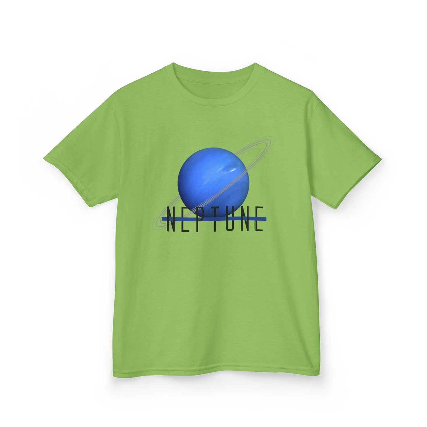 Planet Neptune Text Children's T-Shirt by TOOLOUD