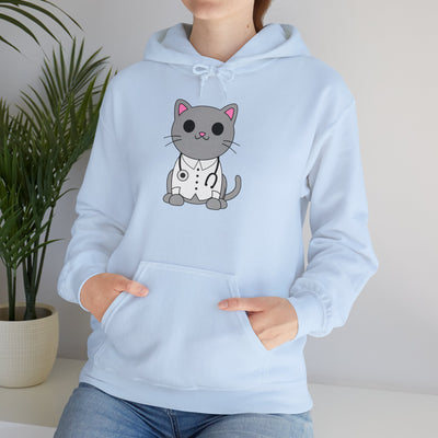 Dr. Cat MD - Cute Cat Design Unisex Hoodie Sweatshirt By TOOLOUD