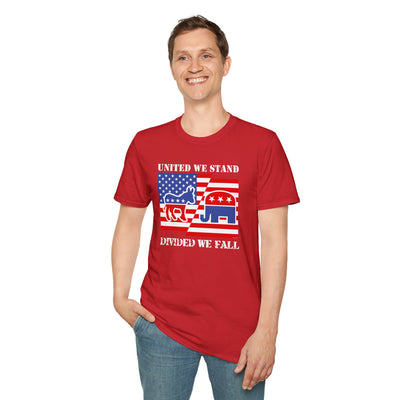 United We Stand Divided We Fall Adult T-Shirt by TOOLOUD