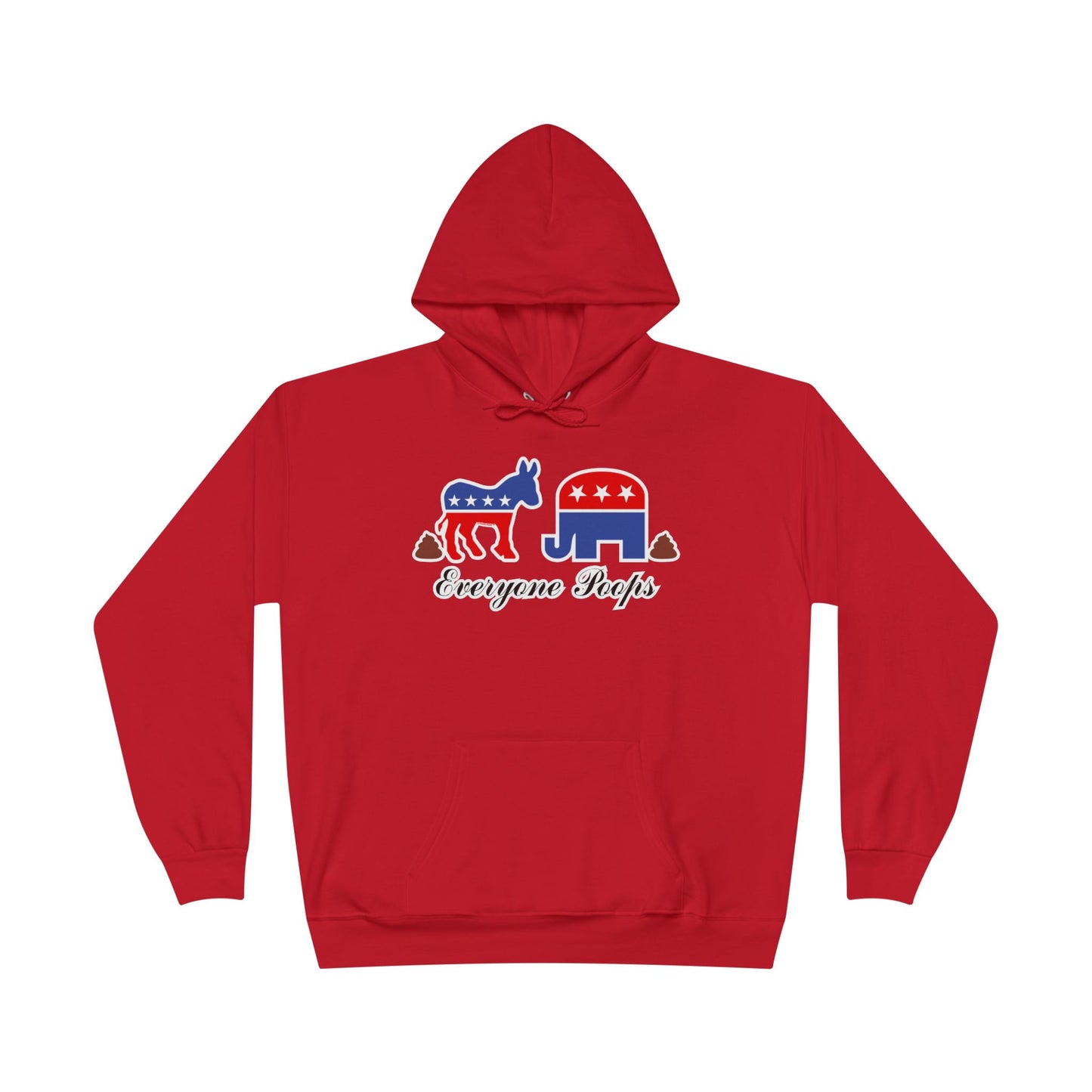Everyone Poops Donkey Elephant Dark Hoodie Sweatshirt by TOOLOUD™