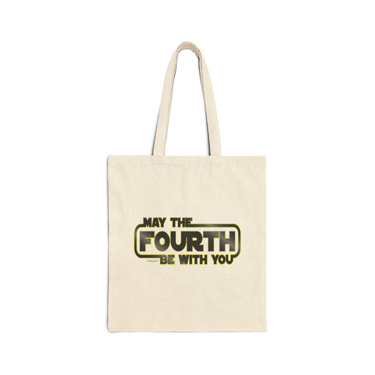 May The Fourth Be With You Grocery Tote Bag – Natural by TOOLOUD
