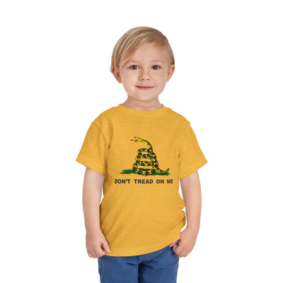 Don't Tread On Me Gadsden Flag Rattlesnake Toddler Short Sleeve T-Shirt