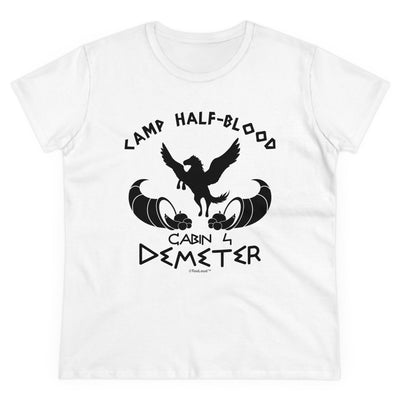 TOOLOUD Cabin 4 Demeter Camp Half Blood Womens T-Shirt