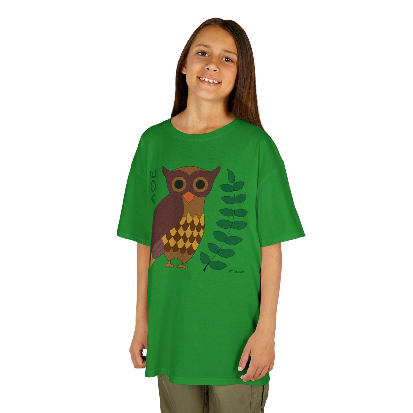 Owl of Athena Children’s T-Shirt by TOOLOUD