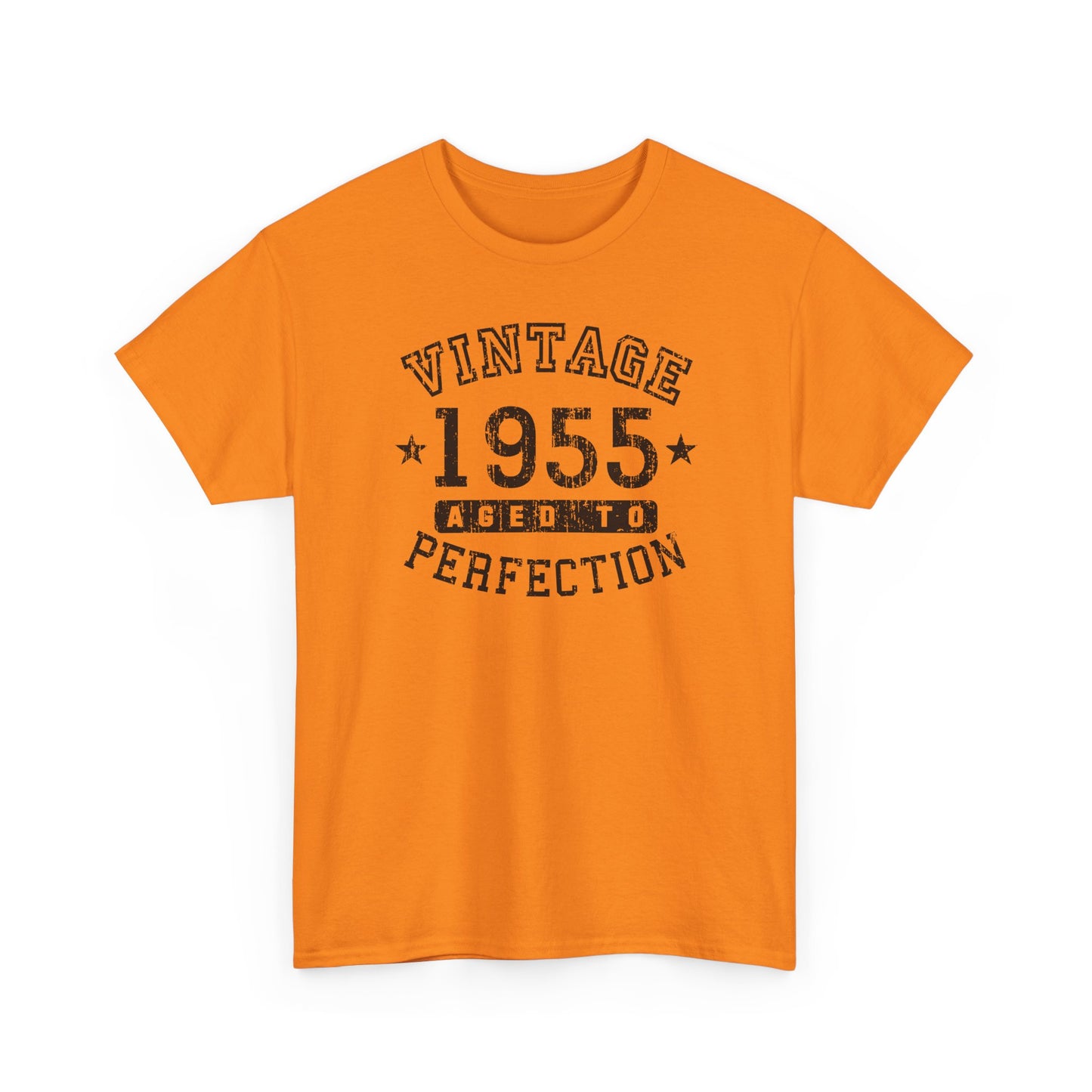 1955 - Adult Unisex Vintage Birth Year Aged to Perfection Birthday T-Shirt by TOOLOUD