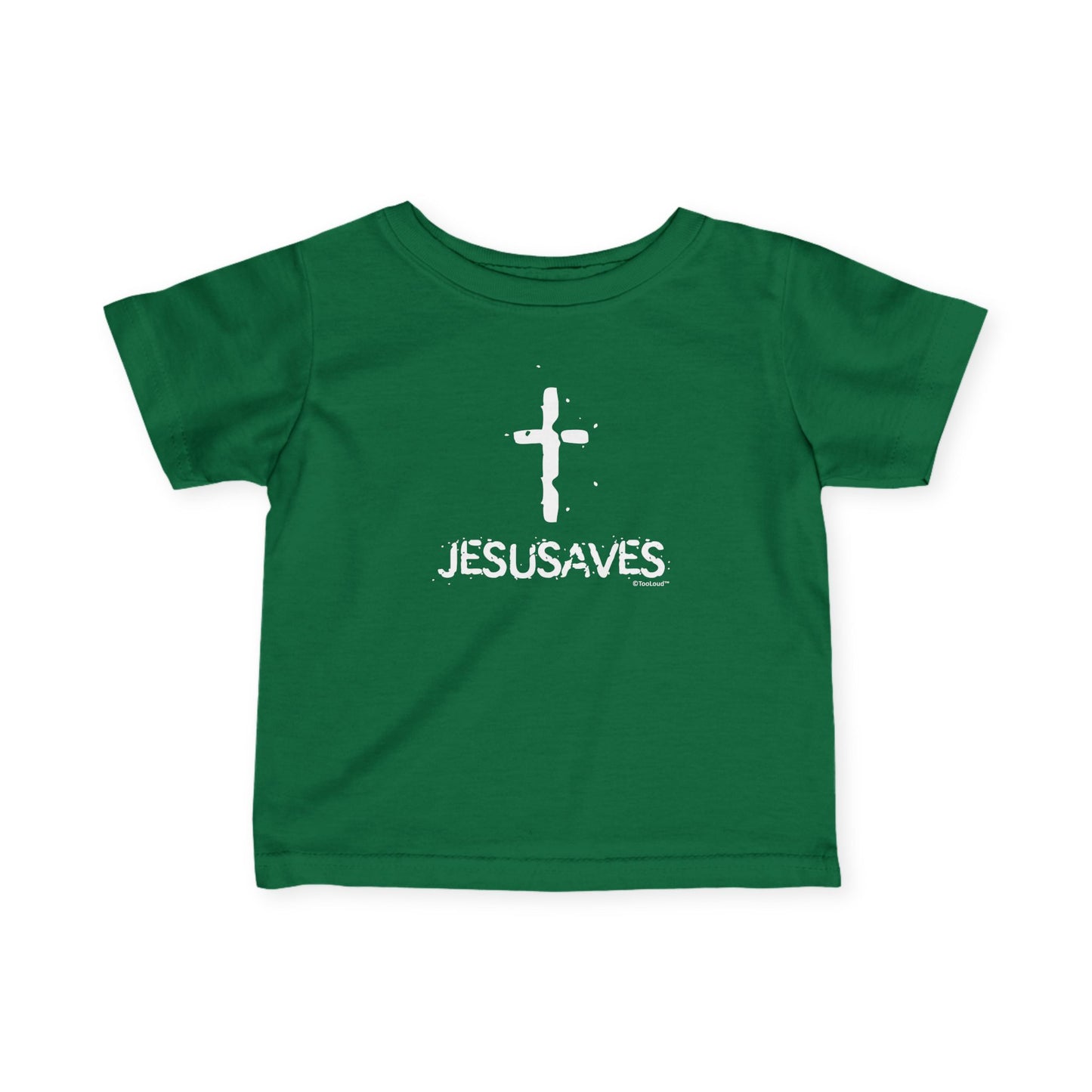 JESUSAVES – Jesus Saves Cross Design Infant T-Shirt (Dark) by TOOLOUD