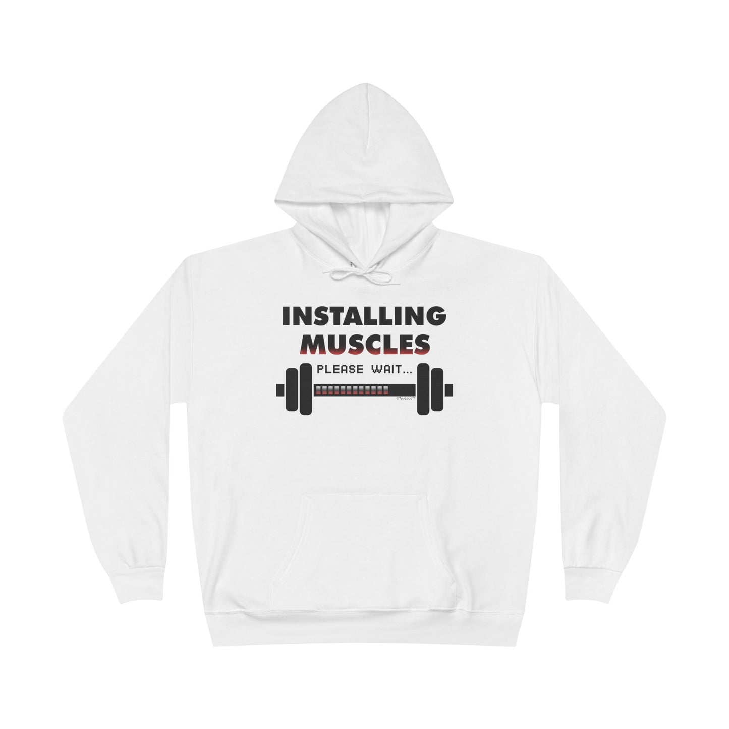 Installing Muscles Hoodie Sweatshirt Hooded Pullover by TOOLOUD